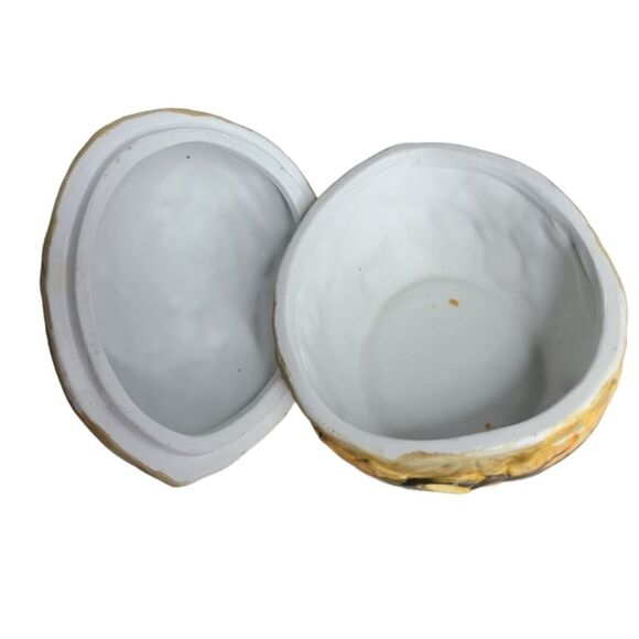 1998 vintage ceramic squarel nuts candy dish bowl - Picture 7 of 10